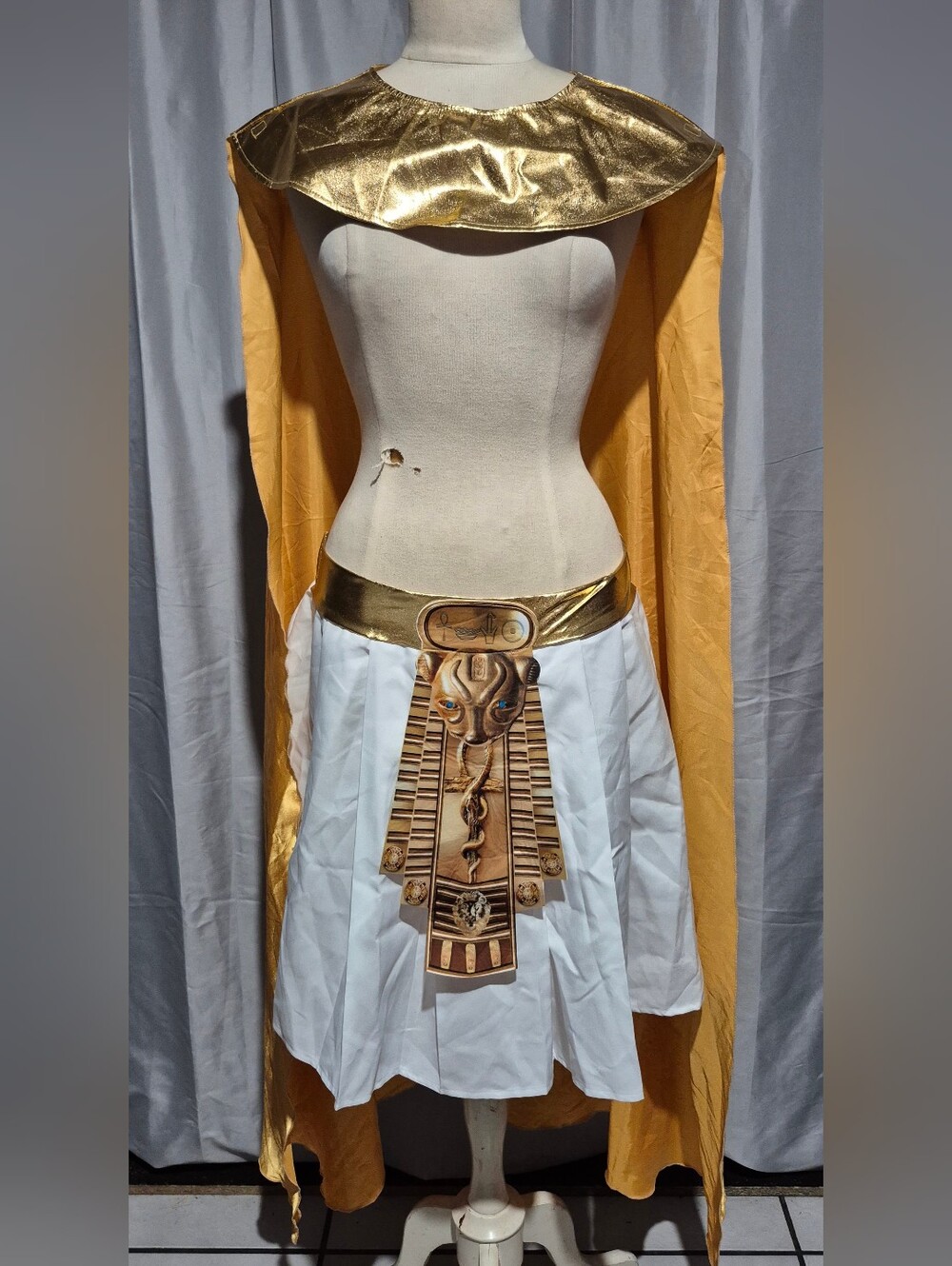 Rubie's Gold and White Egyptian Costume Belt and Collar Set